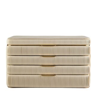 Wolf 1834 Schmuckschrank Bella Elfenbein, recycelte Materialien 36,8 × 26,7 cm