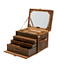 Wolf 1834 Schmuckkasten Ida im Koffer-Design Khaki, recyceltes Canvas 28 × 21,6 cm