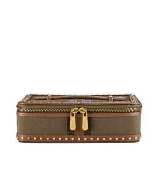 Wolf 1834 Reise-Schmucketui Ida mit Griff Khaki 21 × 15,3 cm