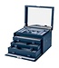 Wolf 1834 Schmuckkasten Liberty Gross Navyblau, biobasiertes Material aussen 29 × 22 cm
