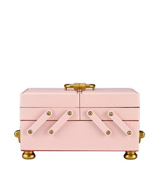 Wolf 1834 Schmuckkasten Marla Aaron Baby Everything Box Rosa, veganes Leder 24 × 16,5 cm