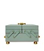 Wolf 1834 Schmuckkasten Marla Aaron Baby Everything Box Seladongrün, veganes Leder 24 × 16,5 cm