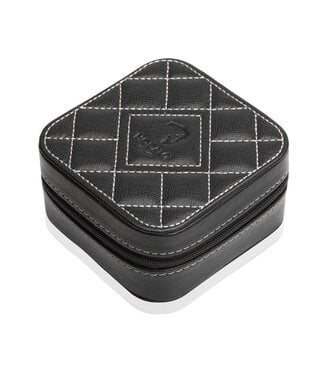 Schmucketui Dianium Schwarz, mit Spiegel 10,3 × 10,3 cm