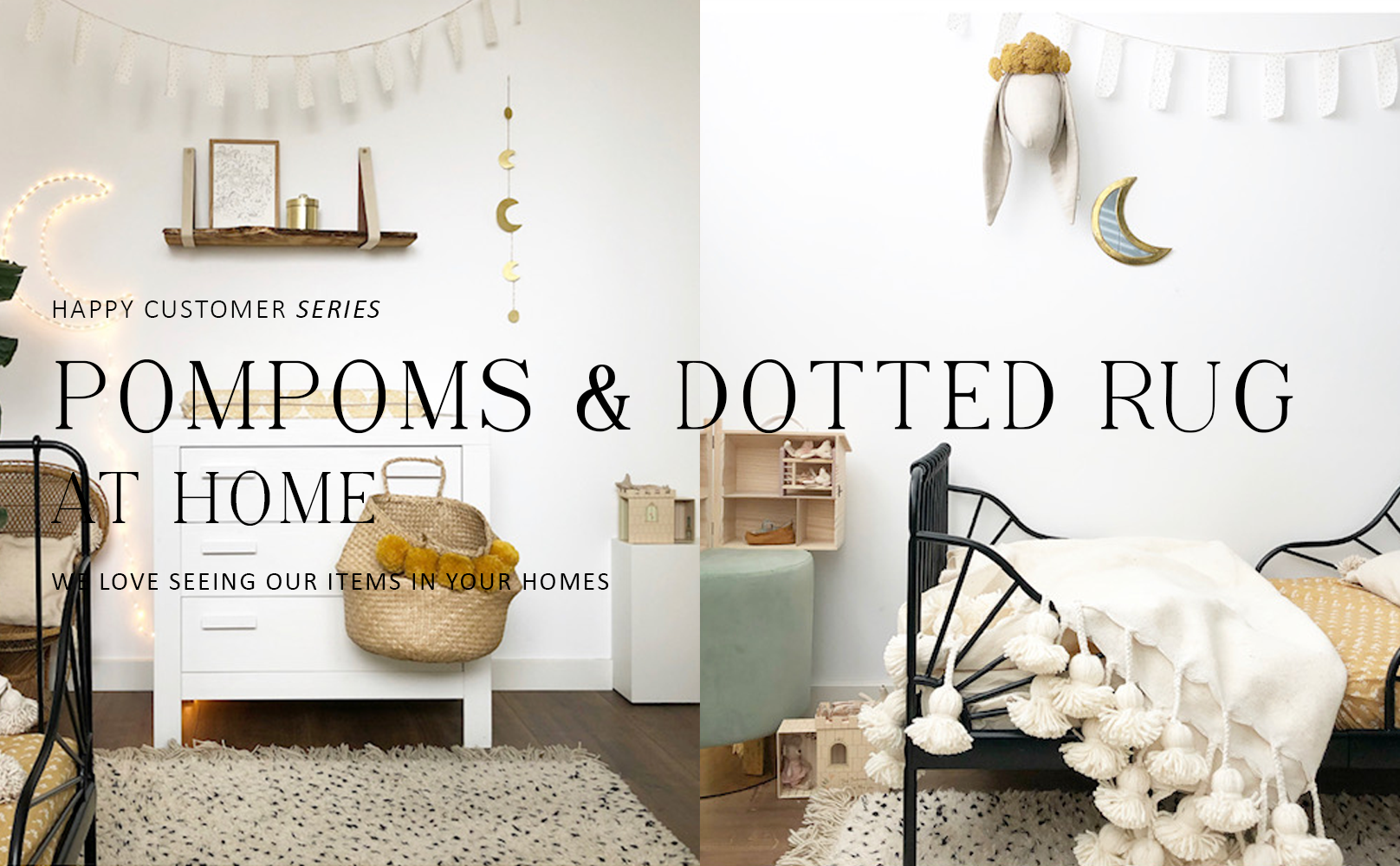 Happy customer series: Pompom deken & stippen vloerkleed