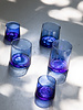 Marokaans gerecycled glas - blauw
