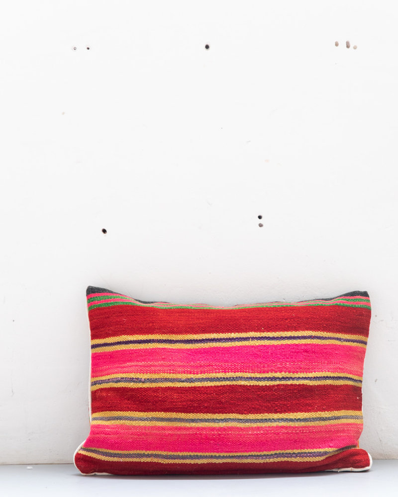 Authentic striped Berber pillow from Morocco 421