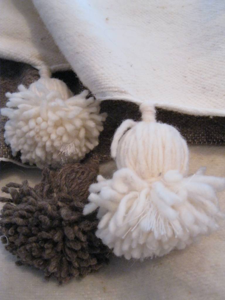 handmade pompom blanket handmade pompom blanket