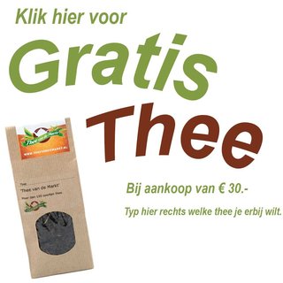 Bestel hier gratis Thee bij een order vanaf  30.-