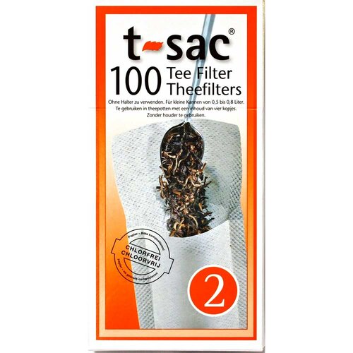 T sac papieren theefilters voor losse thee.