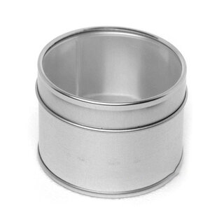 Thee Blik rond met transparant deksel 100 Gram