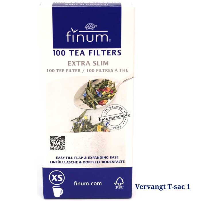 Finum XS 1 Theefilter No1 zakjes voor losse thee