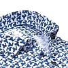 Wit stoelenprint dobby organic cotton stretch overhemd