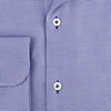 Blauw strijkvrij Pied de Poule katoenen overhemd.