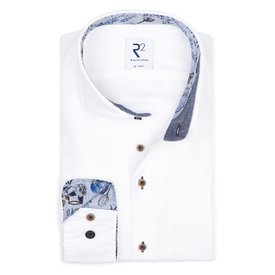 R2 White Flanel cotton shirt.