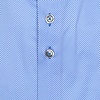 Extra lange mouwen. Blauw birds-eye 2 PLY organic katoen overhemd
