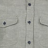 Dunkelgrünes Oxford Baumwolle/Hanf Überhemd