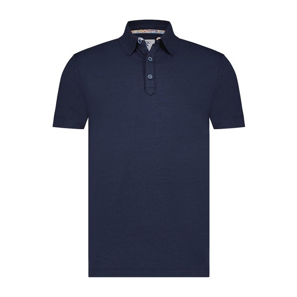 R2 Dunkelblaues Jersey Polo