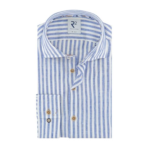 white striped linen shirt | R2 Amsterdam
