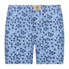 Donkerblauw abstracte print katoenen boxershort