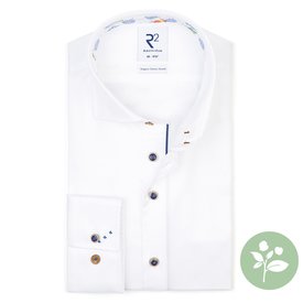 R2 White organic cotton shirt