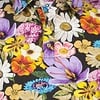 Multicolour floral print polo shirt