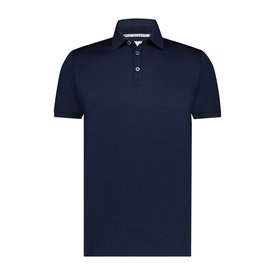 R2 Navy blue cotton polo shirt