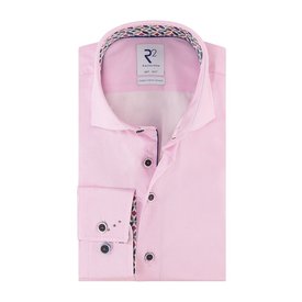 R2 Pink oxford 2 PLY organic cotton shirt.