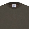 Dunkelgrünes Langarm-Baumwoll-T-Shirt