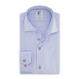 R2 Light blue non-iron cotton shirt