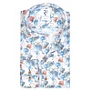 White floral print pique shirt