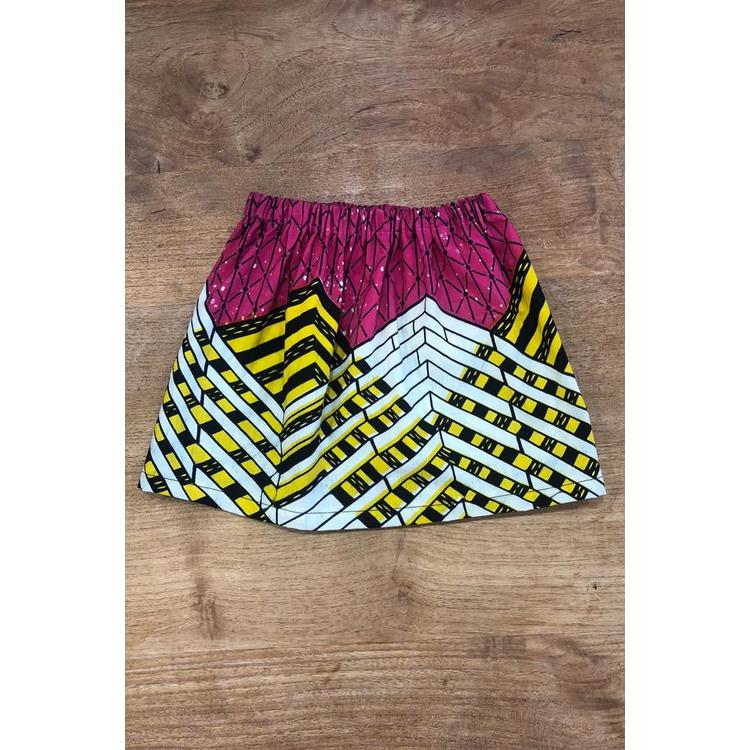 Children's Skirt Madina of colorful African fabric