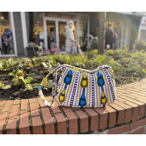 Hobobag Kumasi of colorful African cotton fabric