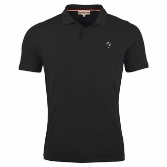 Q1905 Men's Golf Polo JL Flag Black