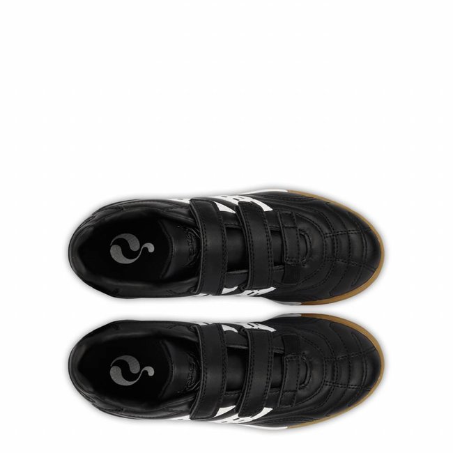 Voetbalschoenen Goal JR Indoor Velcro Black / White (28-33)