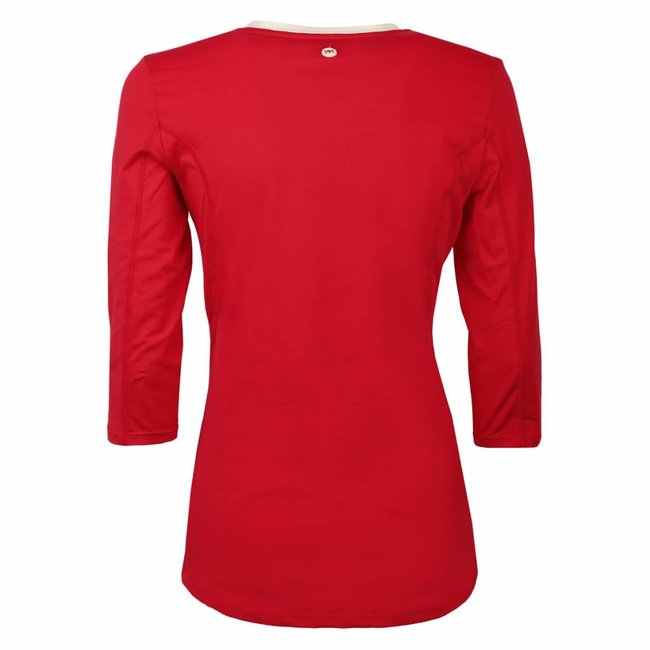 Women's Tee Brush lsl Q Poinsettia