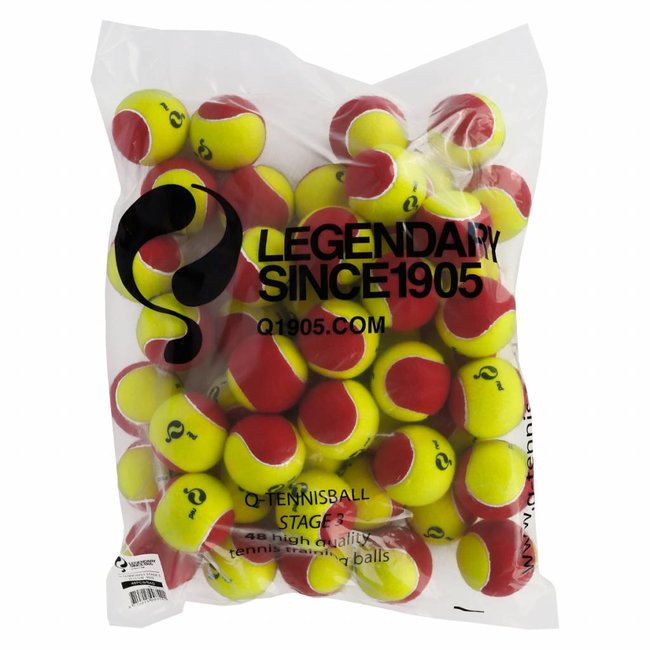 Q-Tennisbal ST3 48pcs/bag Yellow-Red