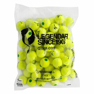 Q1905 Q-Tennisbal ST1 60pcs/bag Yellow-Green Dot