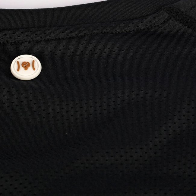 Heren Tee Brush mesh Q Blue Graphite