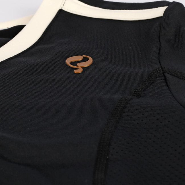 Dames Tee Brush lsl Q Blue Graphite