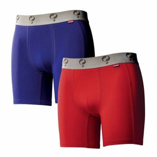 Q1905 Heren Boxer 2-Pack  -  Blue / Red