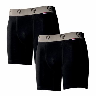 Q1905 Heren Boxer 2-Pack  -  Black / Black