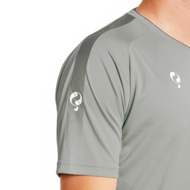 Kids Trainingsshirt Maher Grijs / Zwart / Wit