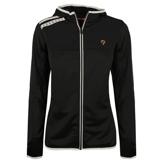 Dames Q Club hooded jacket  -  blue graphite