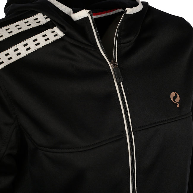 Dames Q Club hooded jacket  -  blue graphite