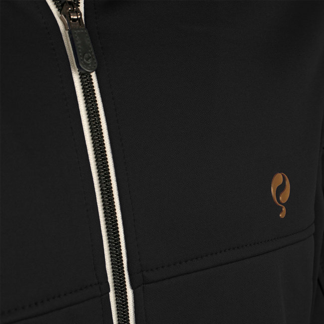 Men's Q Club hooded jacket - blue graphite