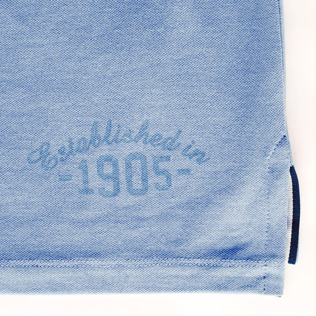 Heren Polo Bloemendaal - Licht Denimblauw