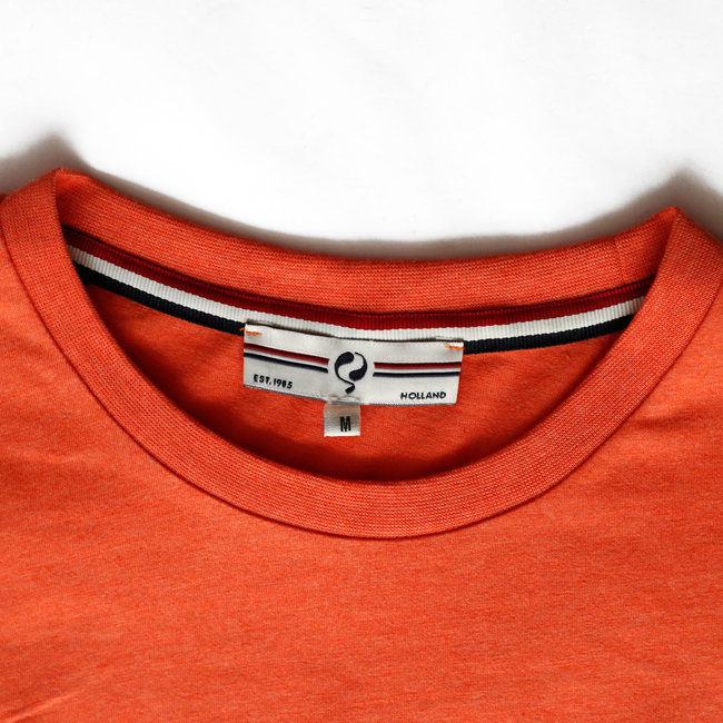 Heren T-shirt Loosduinen - Retro oranje