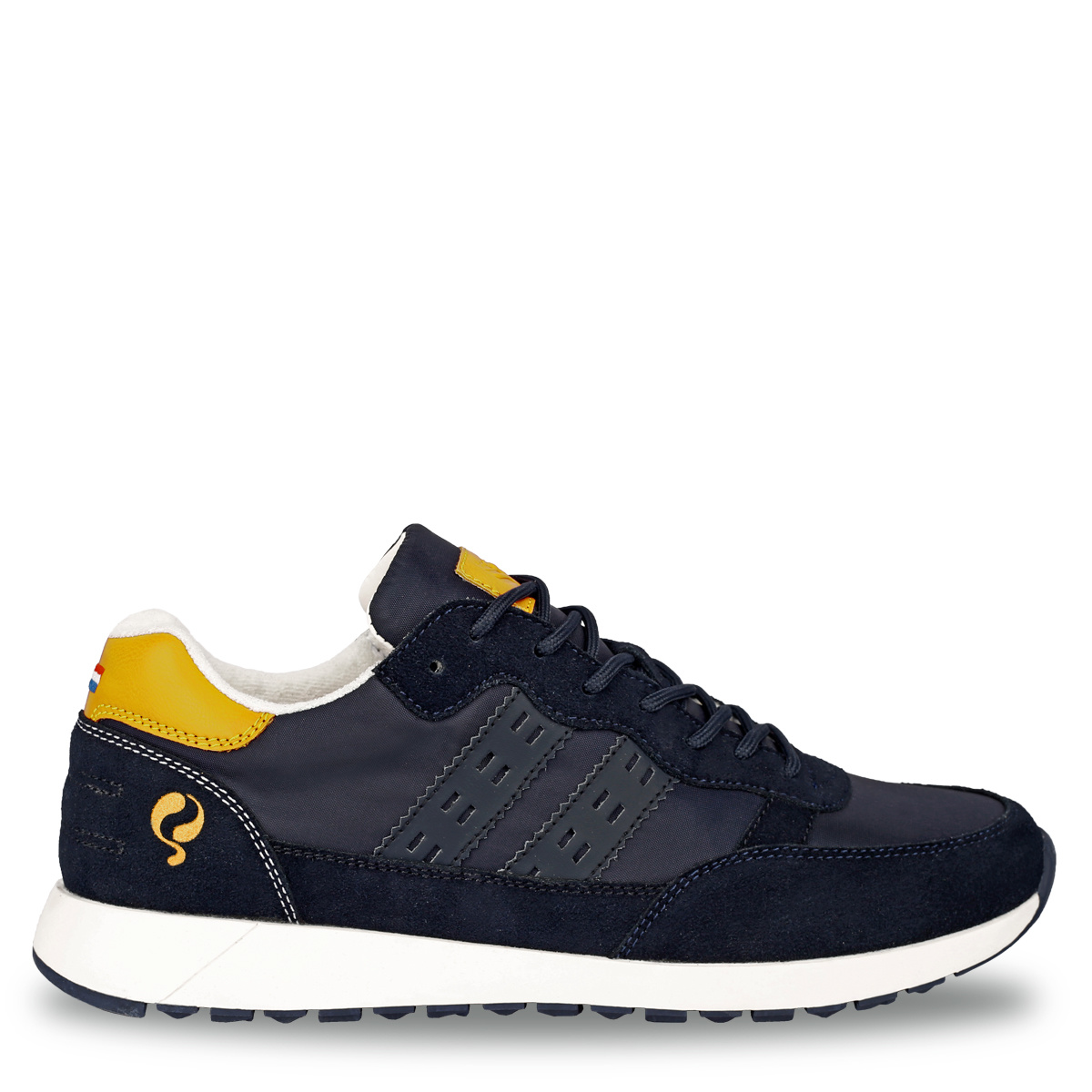 Quick-Q1905 Heren Sneaker Voorschoten | Donkerblauw/Geel online kopen