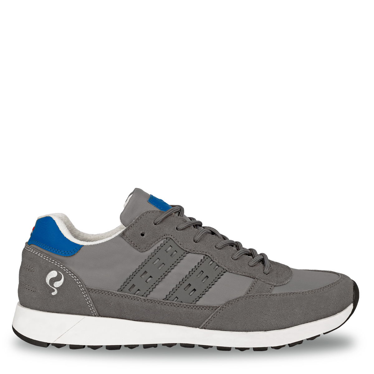 Heren Sneaker Voorschoten - Grijs/Hard blauw Heren Sneaker Voorschoten - Grijs/Hard blauw