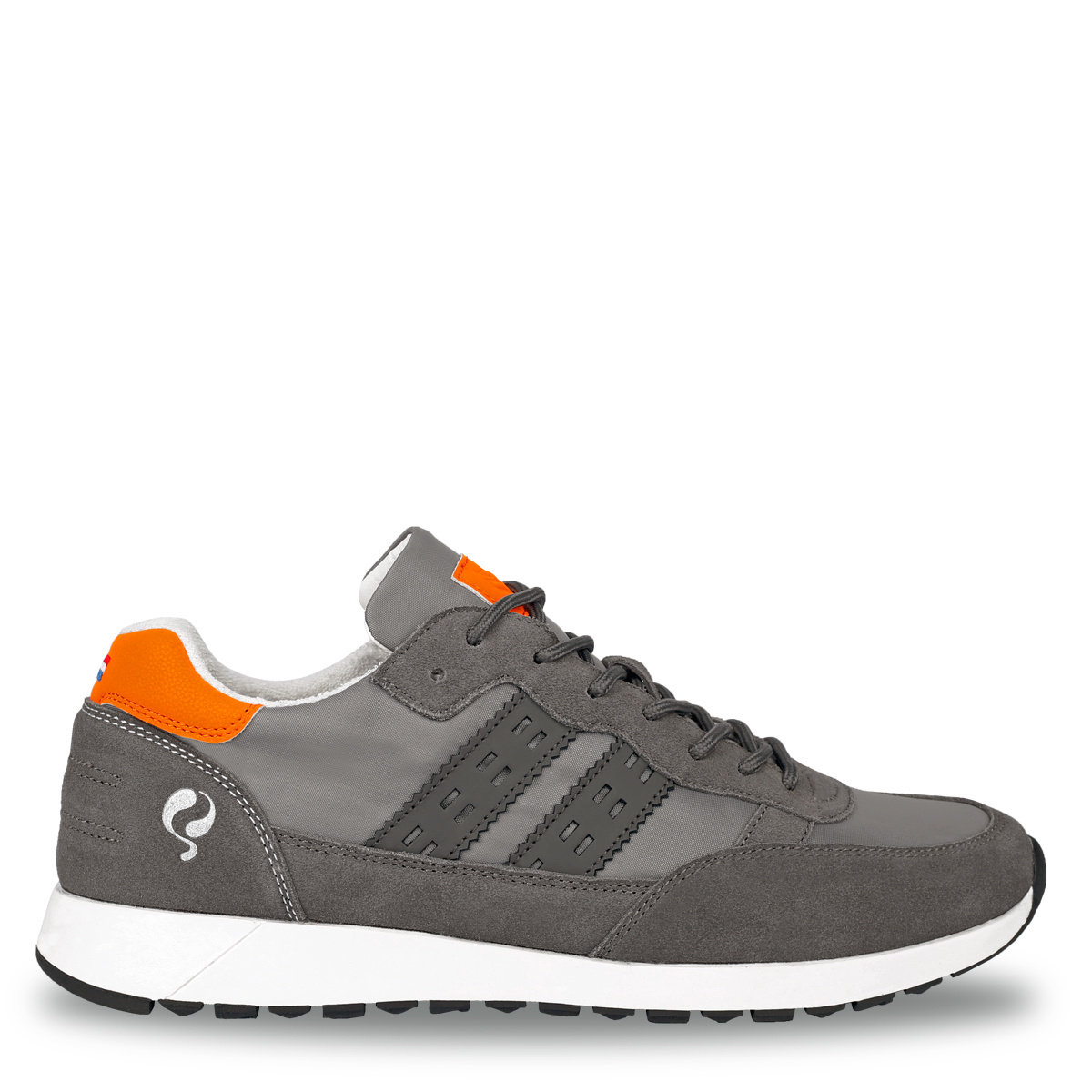 Quick-Q1905 Heren Sneaker Voorschoten Grijs/Oranje online kopen